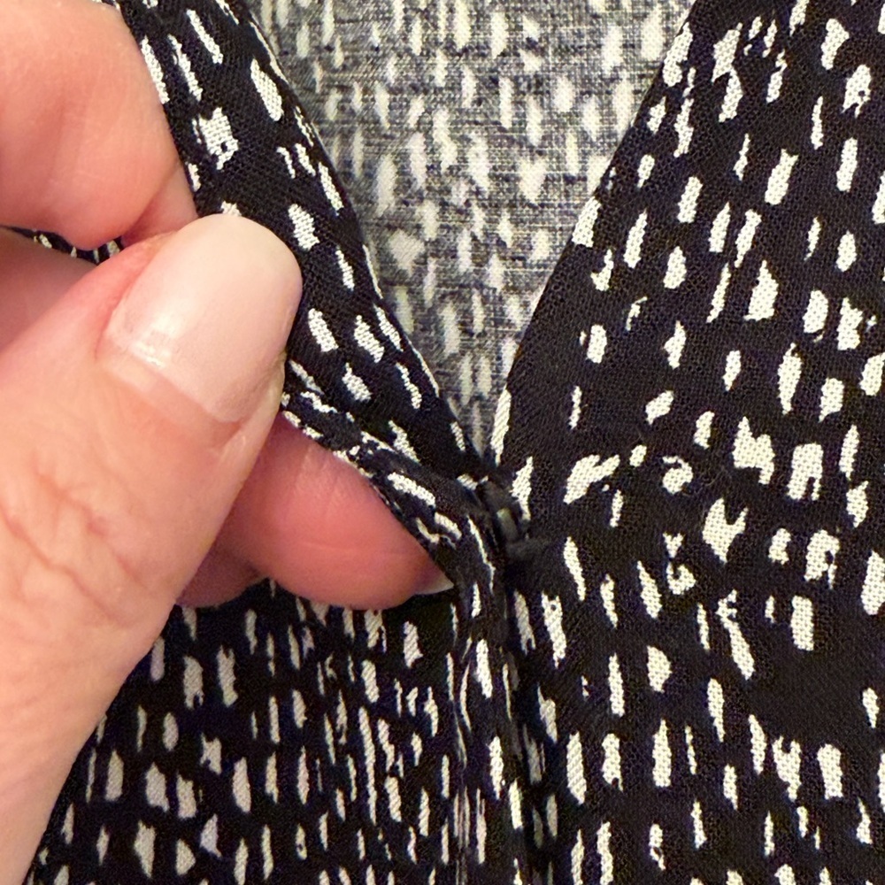 Aqua Black and White Patterned Jumpsuit - Picture 5 of 7